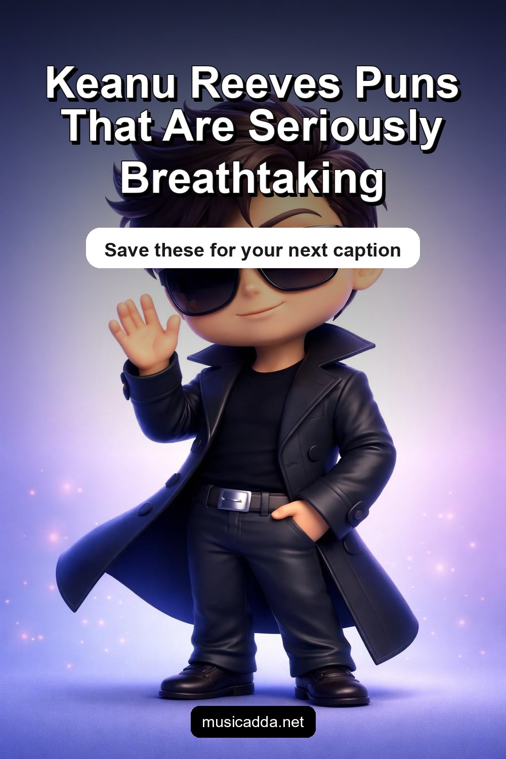 Pinterest image for 69 Keanu Reeves Puns That Are Breathtaking