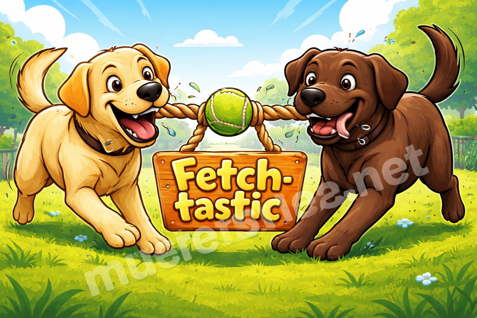 Labrador puns fetch tastic poster