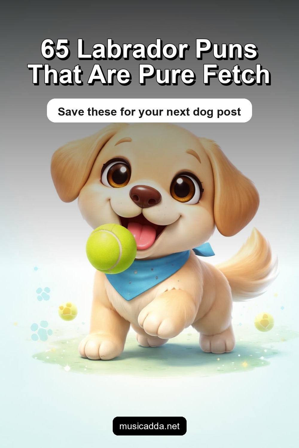Pinterest image for 65 Labrador Puns That Will Make You Bark With Laughter