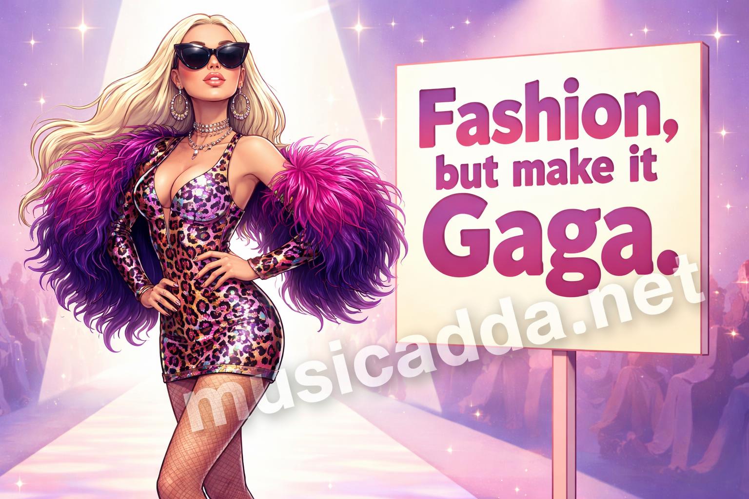 Lady gaga puns fashion editorial
