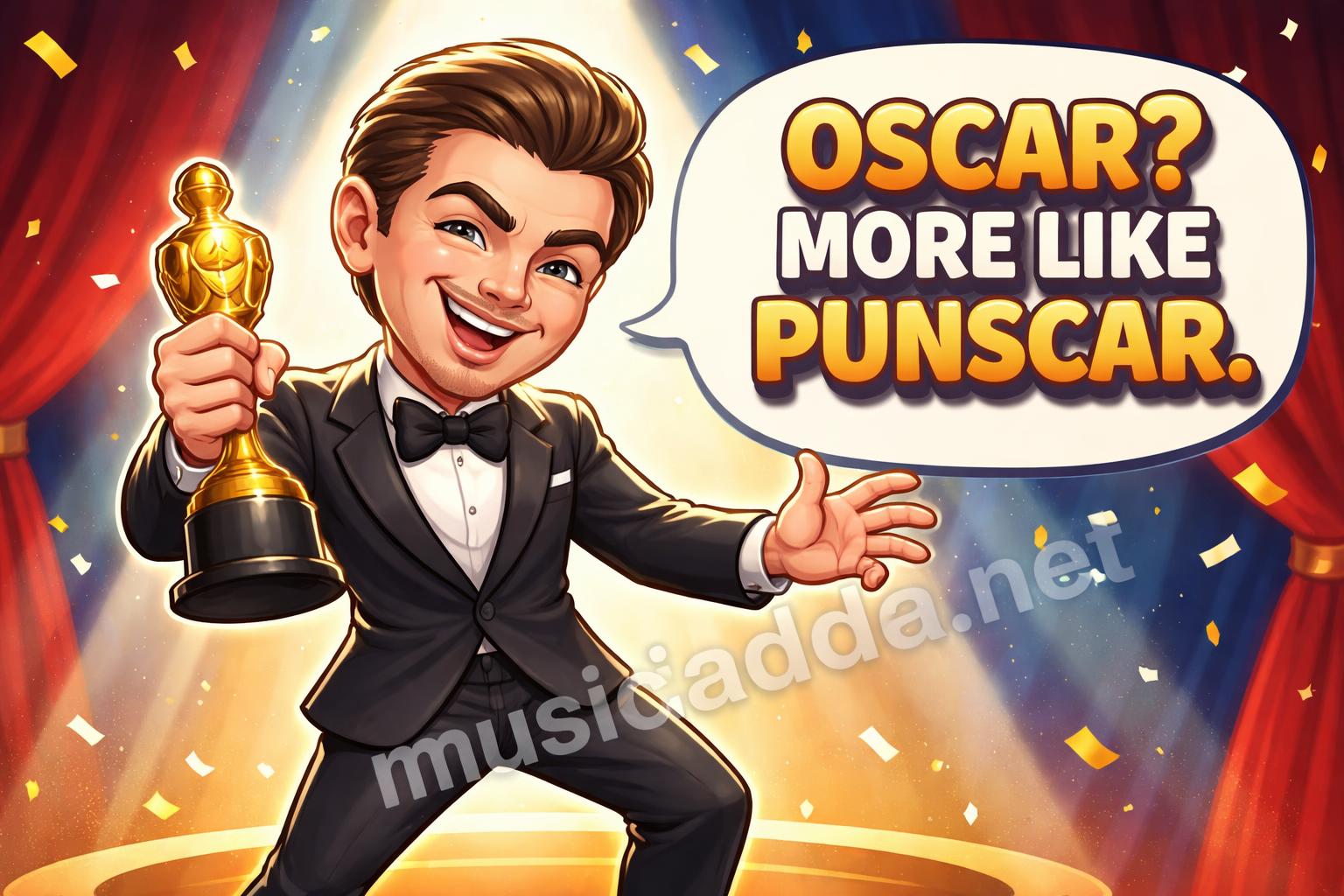 Leonardo dicaprio oscar puns hero