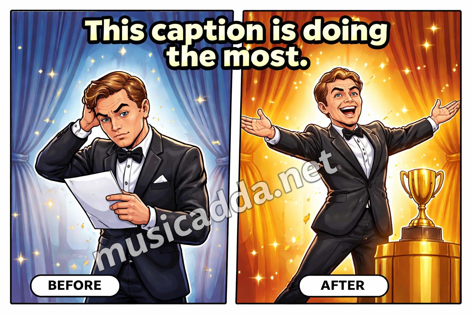 Leonardo dicaprio oscar styled cartoon