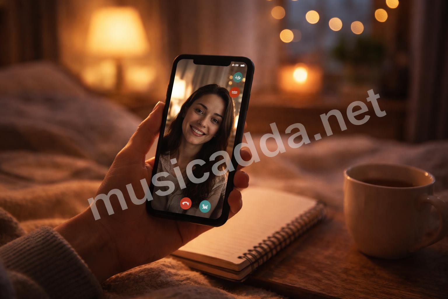 Long distance friendship message phone screen