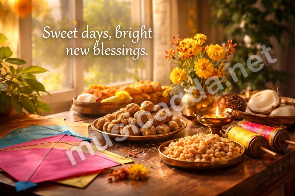 Makar sankranti festival greeting lifestyle