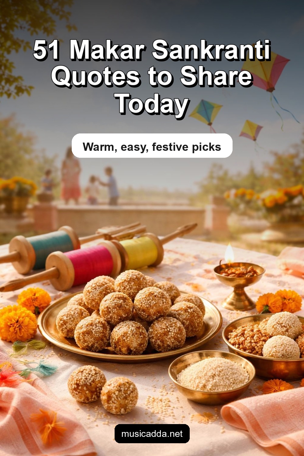 Pinterest image for 51 Makar Sankranti Quotes to Celebrate Joy and Prosperity