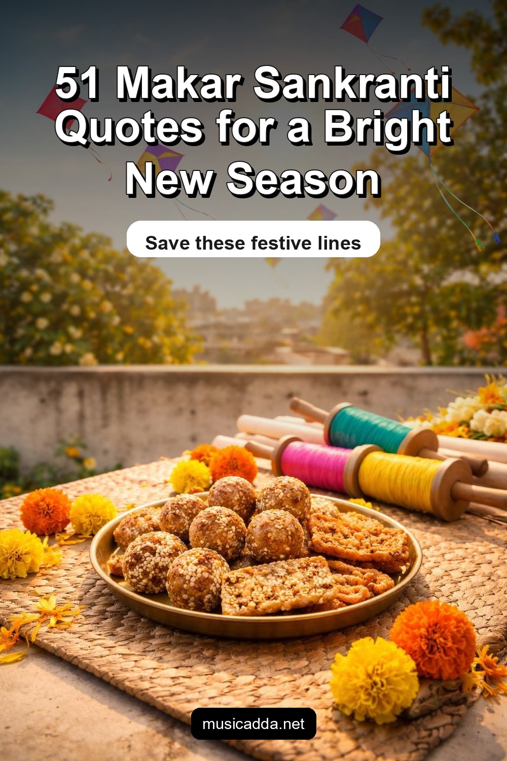 Pinterest image for 51 Makar Sankranti Quotes to Celebrate Joy and Prosperity