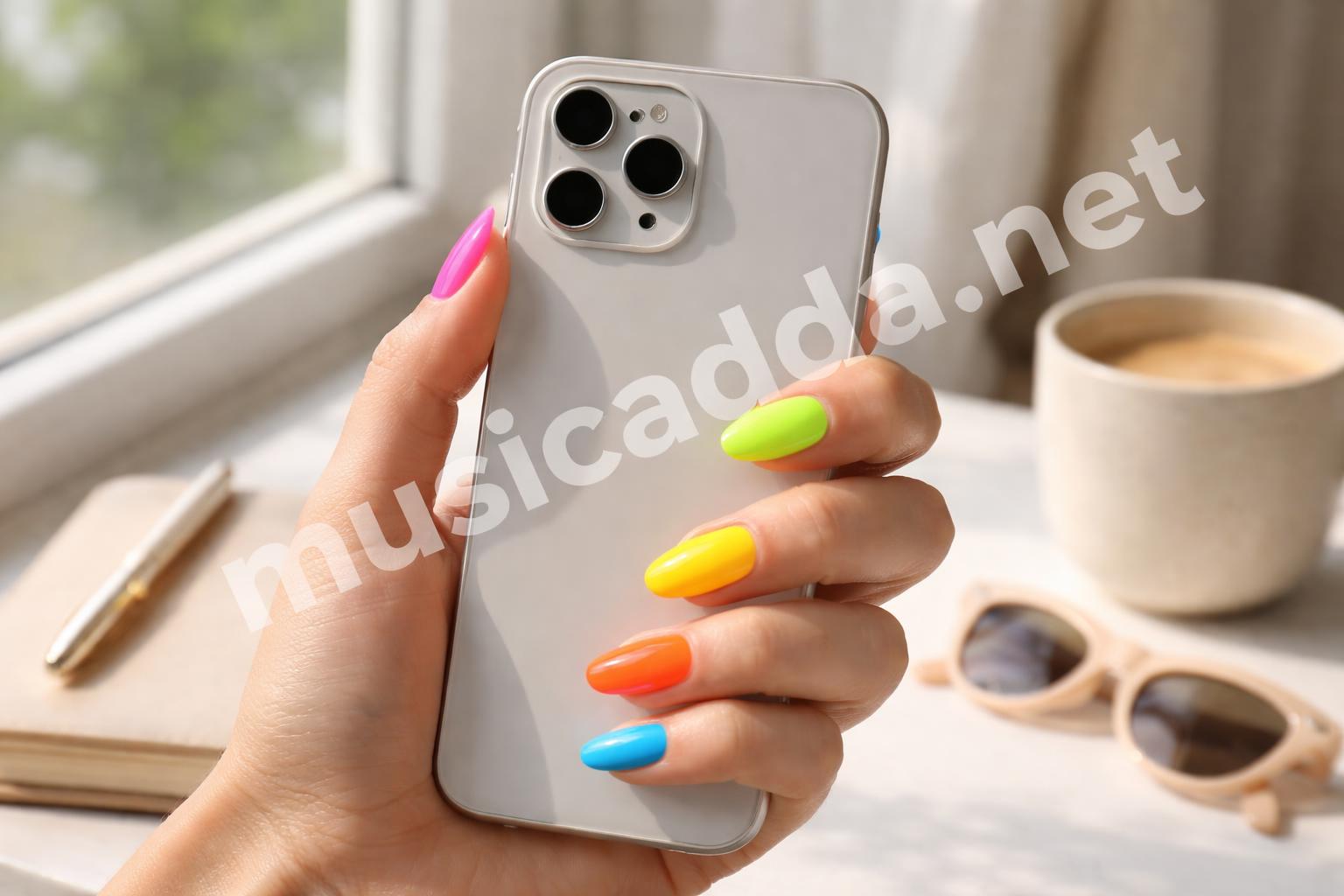Neon nail ideas hero bright pinterest manicure