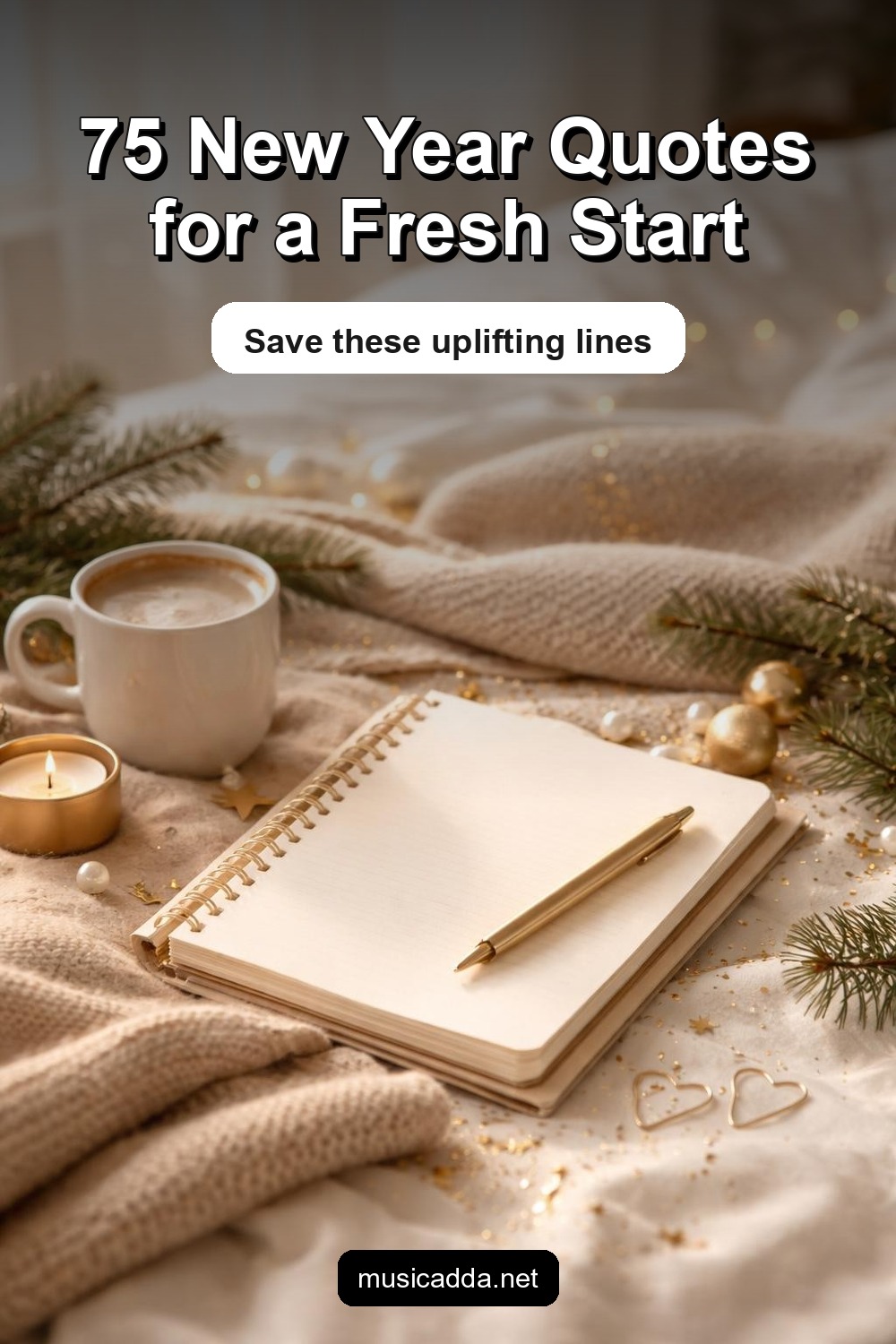 Pinterest image for 75 New Year Quotes for a Fresh and Positive Beginning