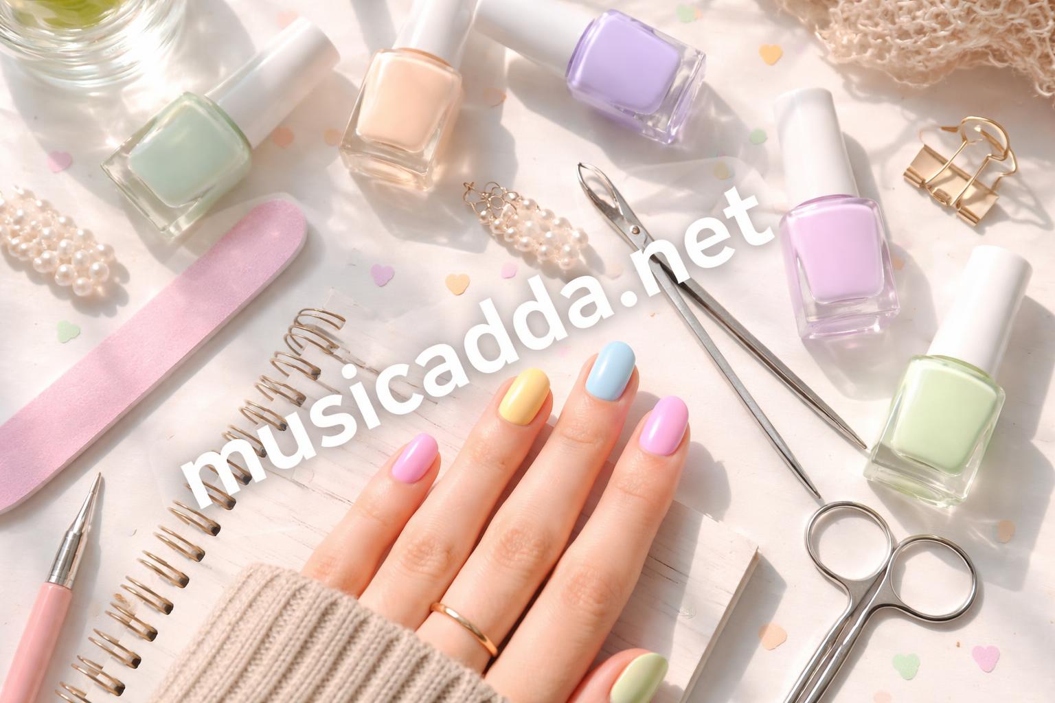 Pastel mix and match teen manicure ideas