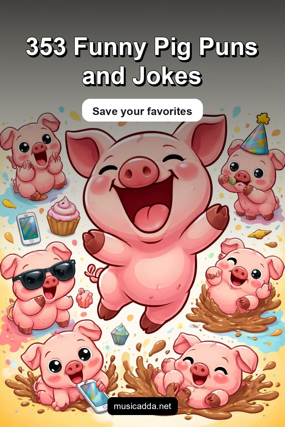 Pinterest image for 353 Funny Pig Puns and Jokes