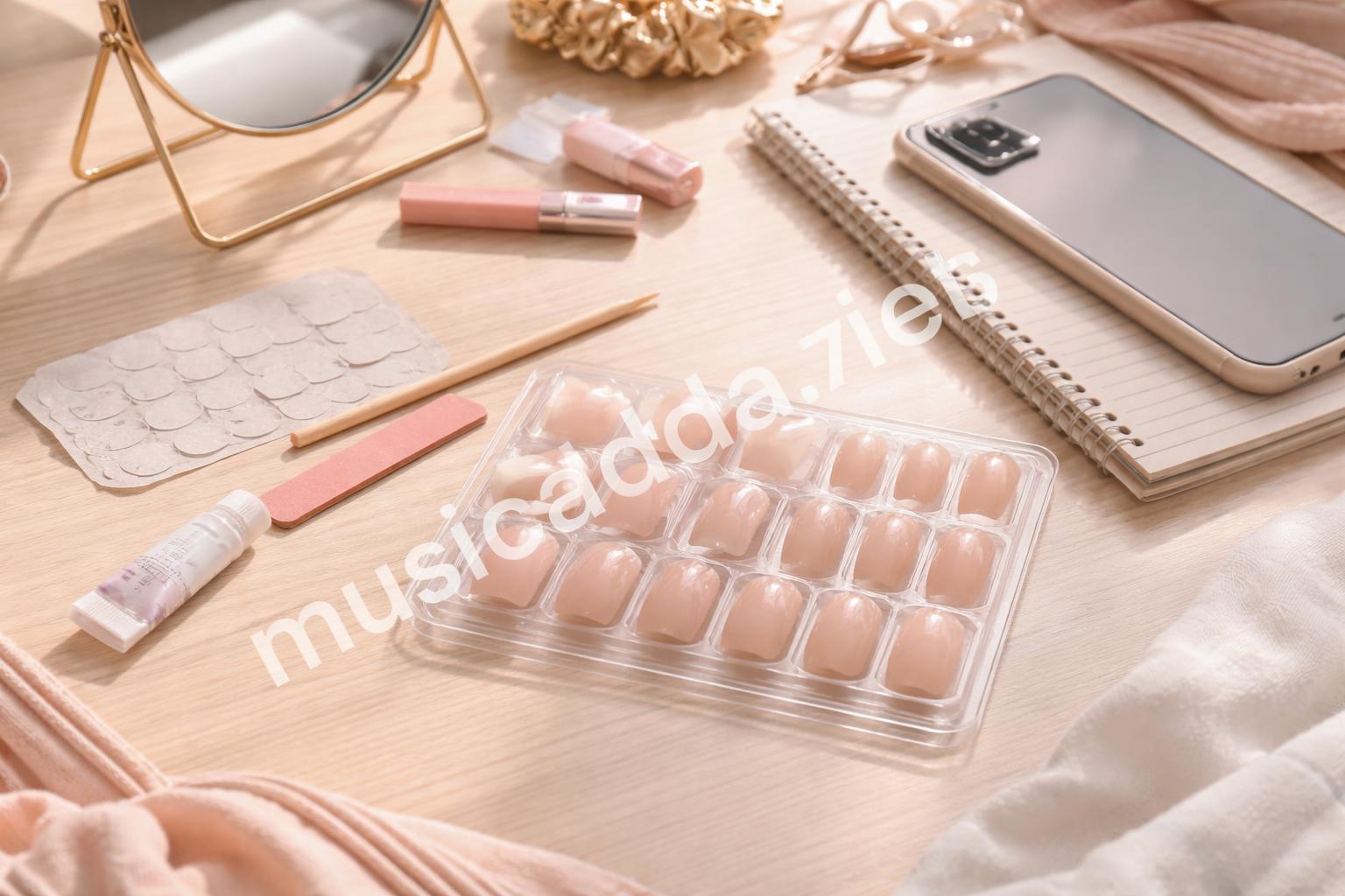 Press on teen nails with natural finishes