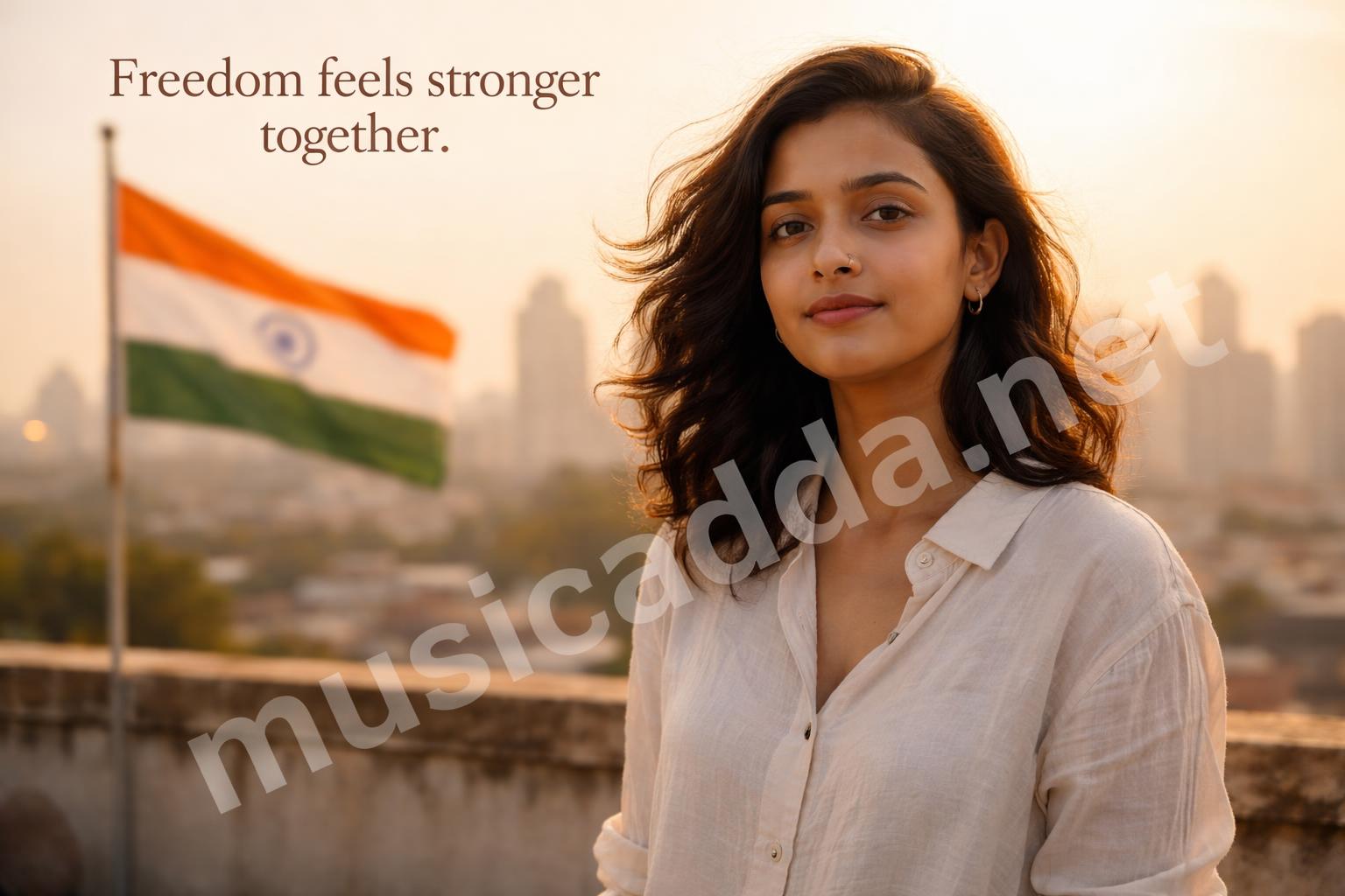 Proud indian republic day celebration lifestyle
