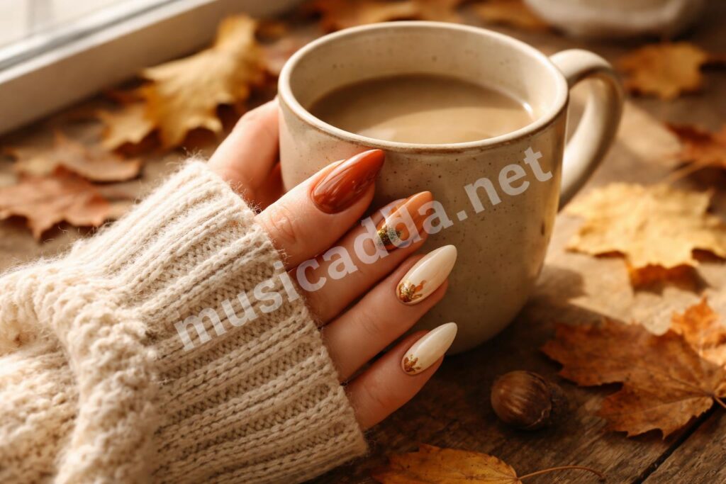 Pumpkin nail ideas autumn hero