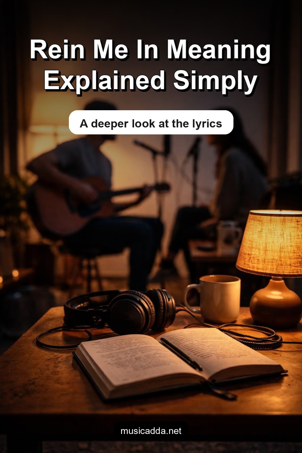 Pinterest image for Rein Me In by Sam Fender & Olivia Dean Meaning: Lyrics Explained