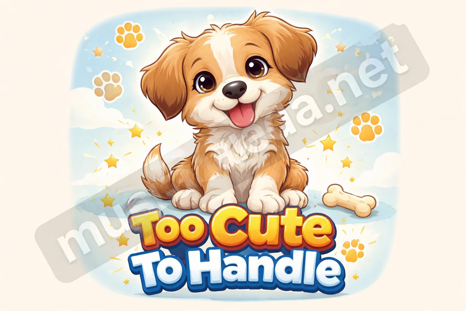 Shareable puppy pun poster
