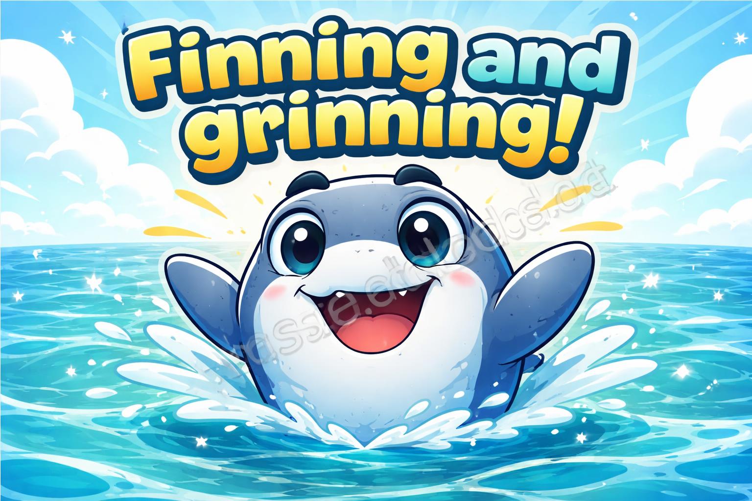 Shark puns finning and grinning