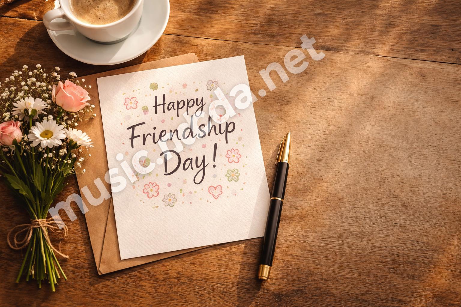 Short friendship quotes on handwritten card