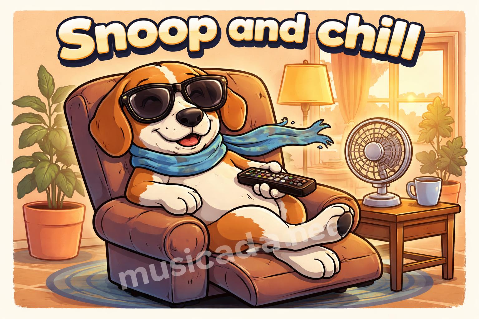 Snoop dogg puns cool sunglasses cartoon