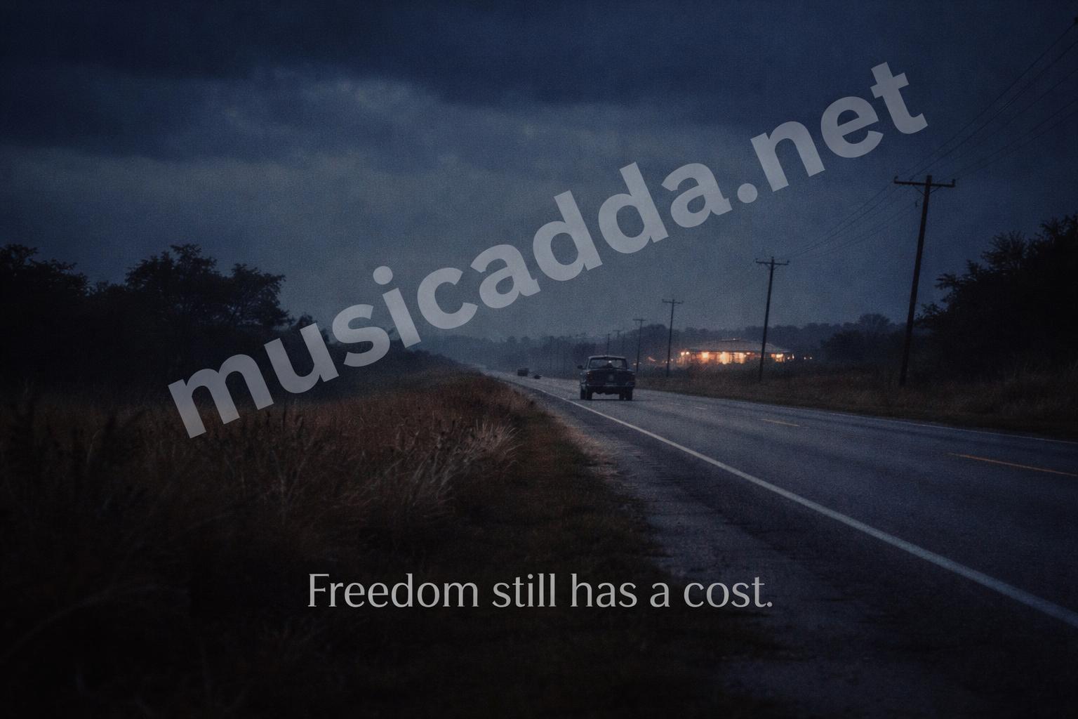 Texas backroad windy night country aesthetic
