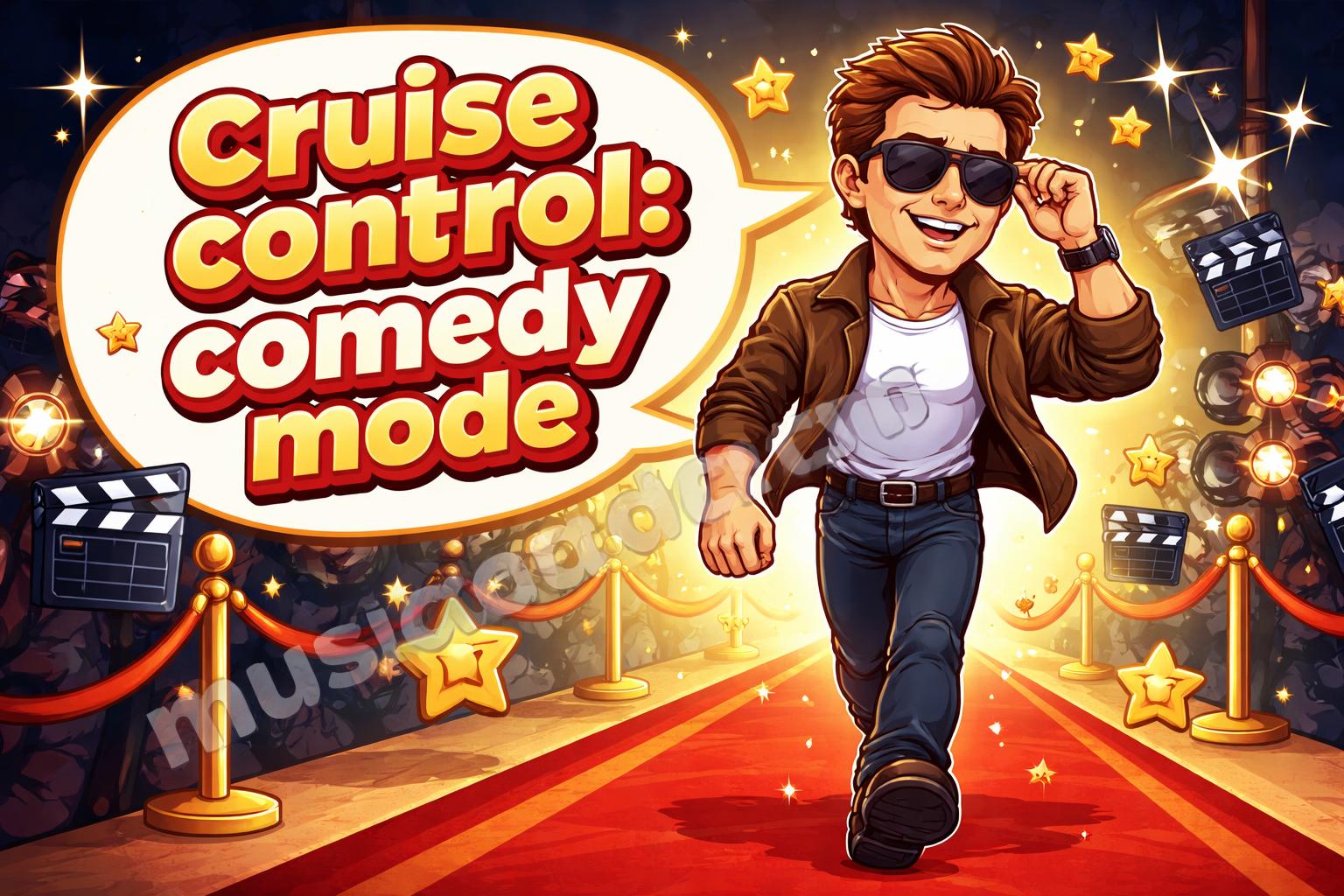 Tom cruise puns hero cartoon