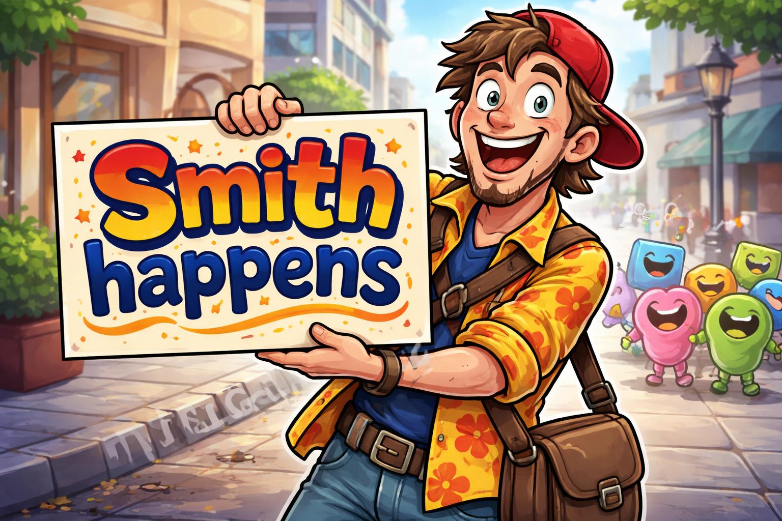 Will smith funny pun sign cartoon
