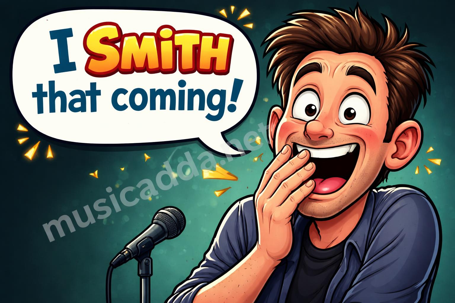 Will smith pun reaction face