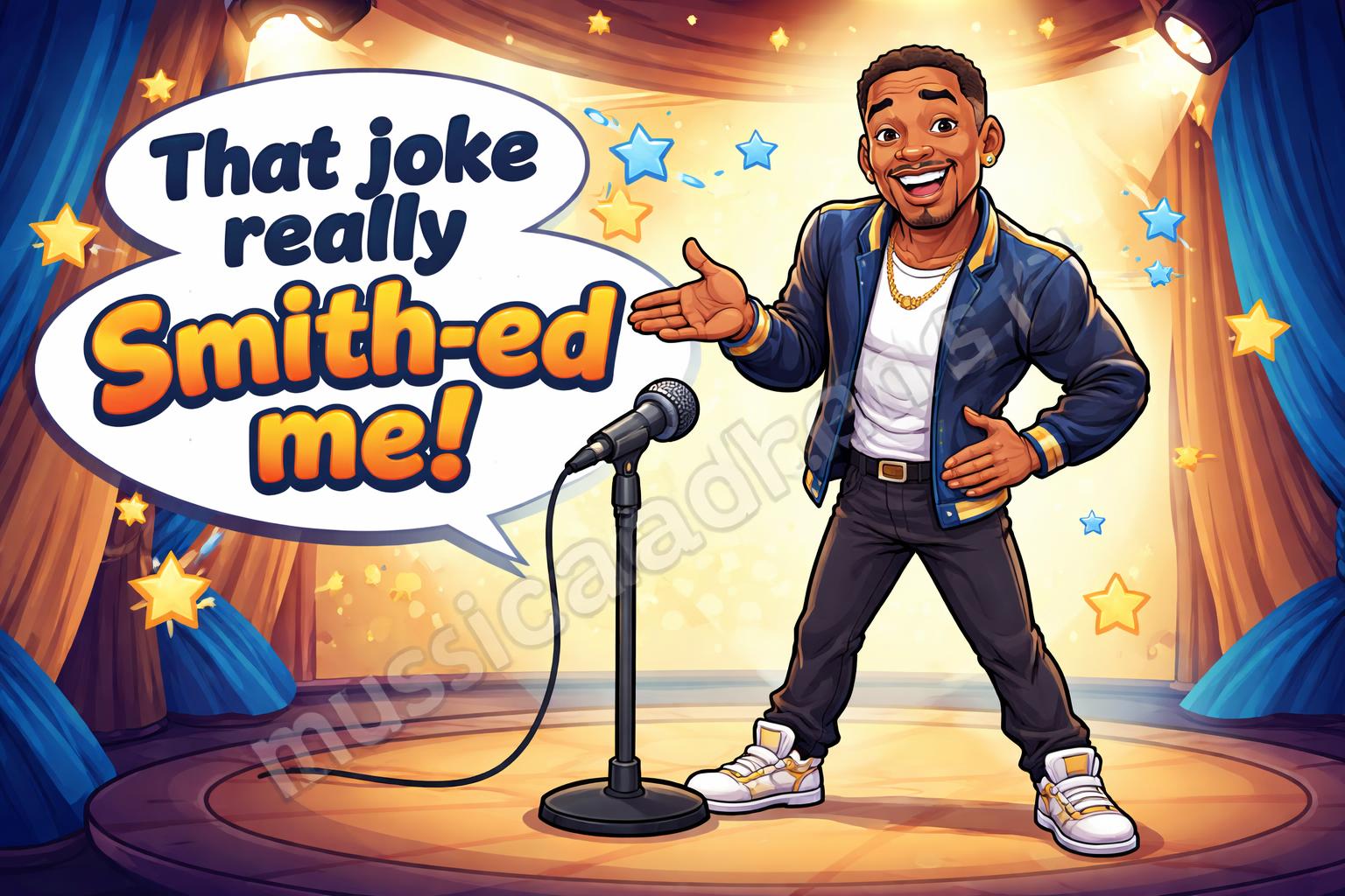 Will smith puns hero cartoon
