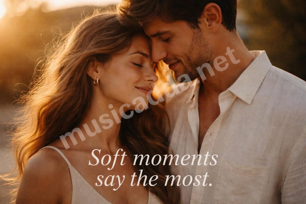 Aesthetic love captions hero romantic photo