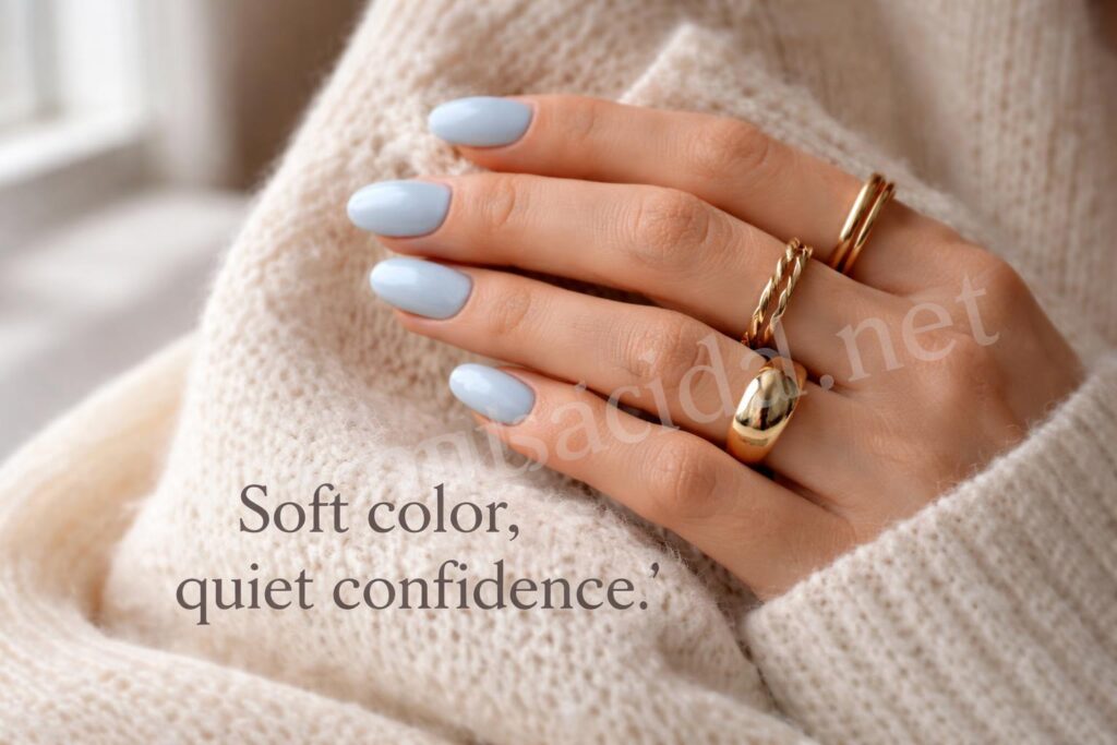 Baby blue nail idea hero editorial
