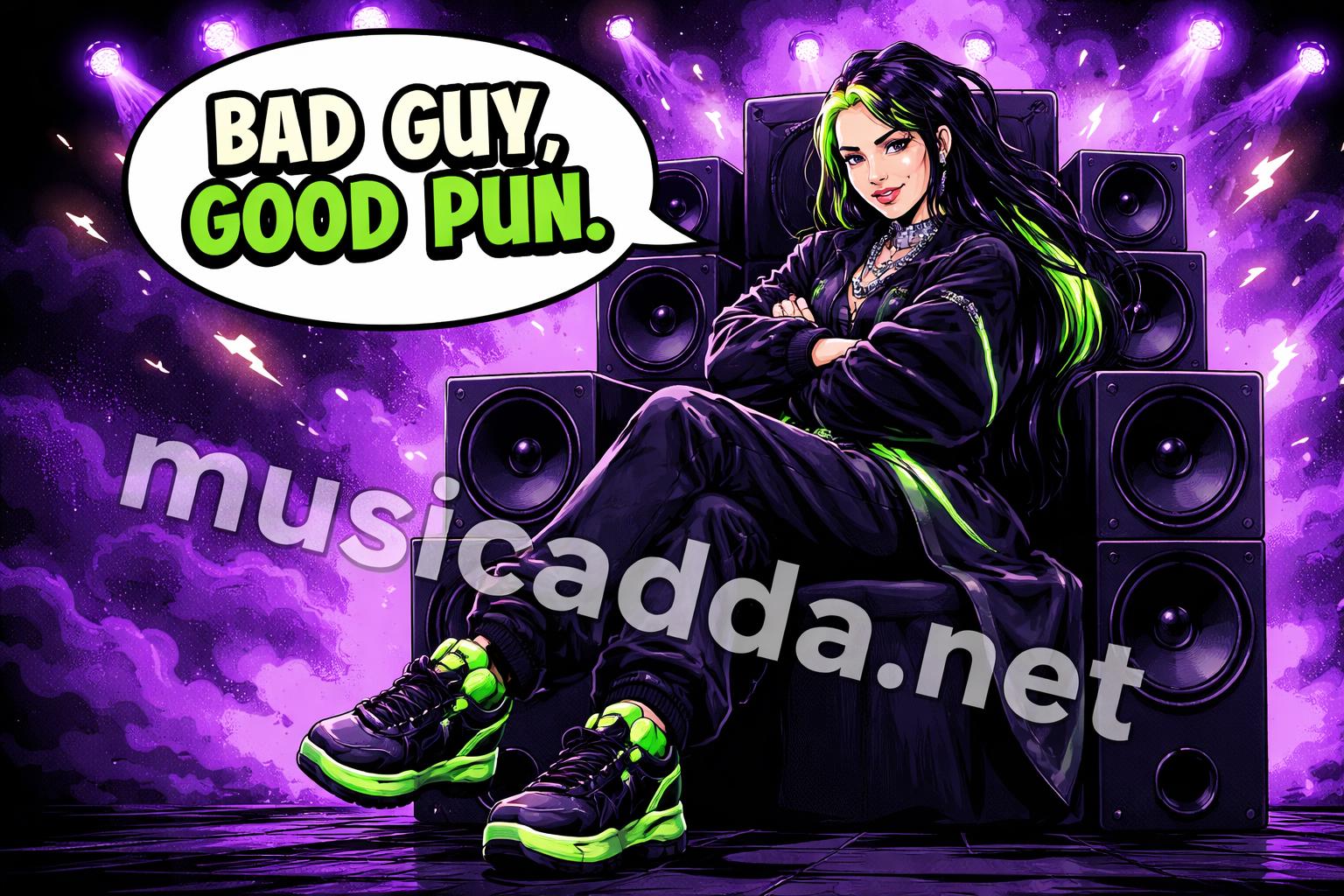 Billie eilish puns bad guy energy