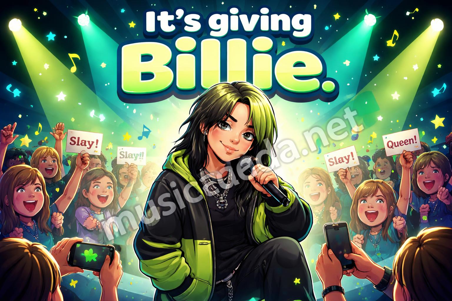 Billie eilish puns fan club poster