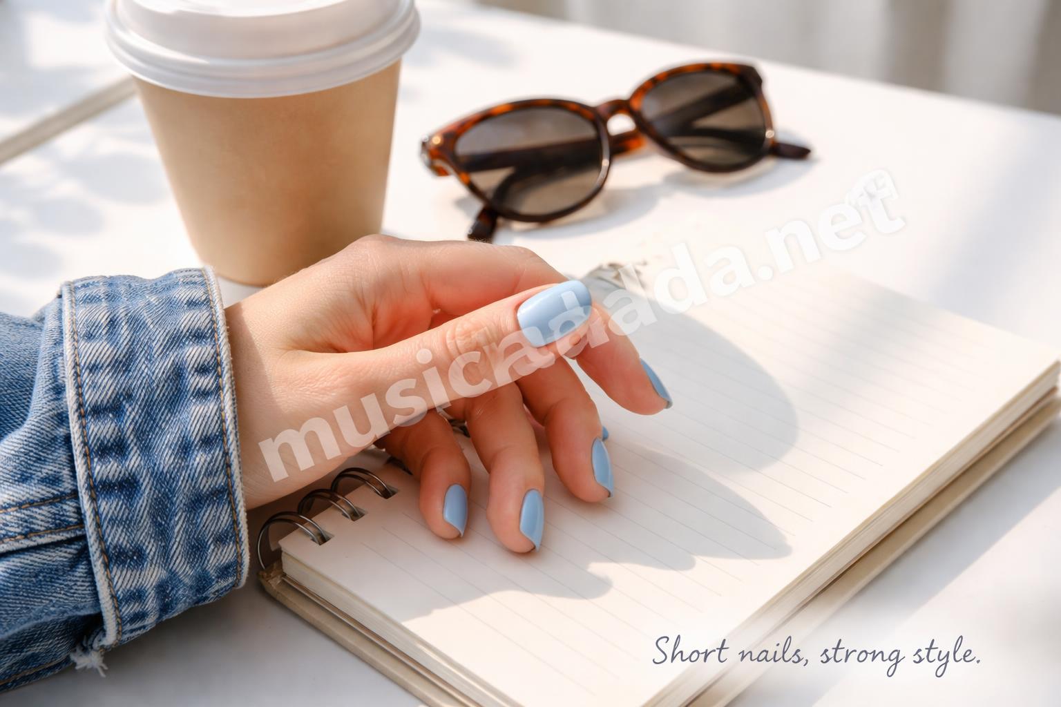 Blue short nail ideas lifestyle
