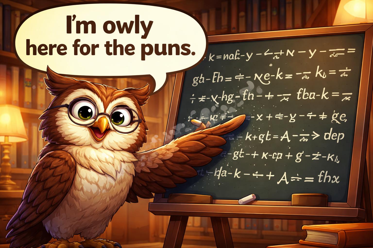 Clever wordplay puns expressive character