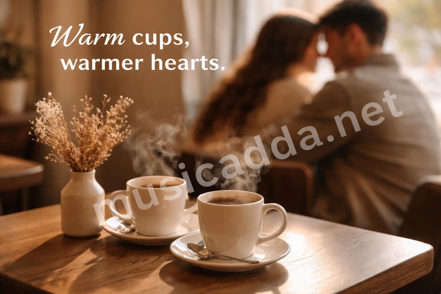 Coffee date minimal love caption aesthetic