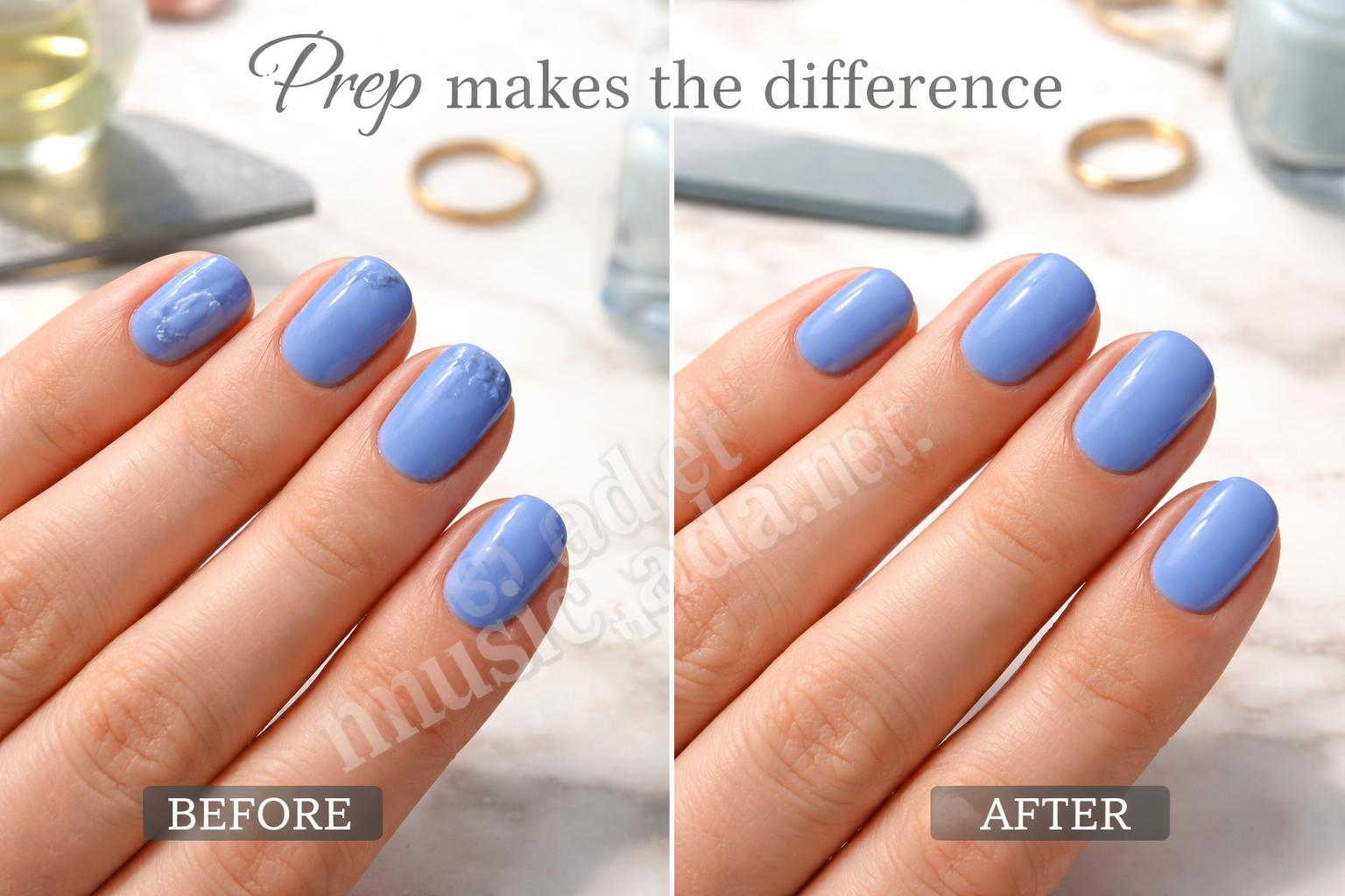 Common blue nail mistakes