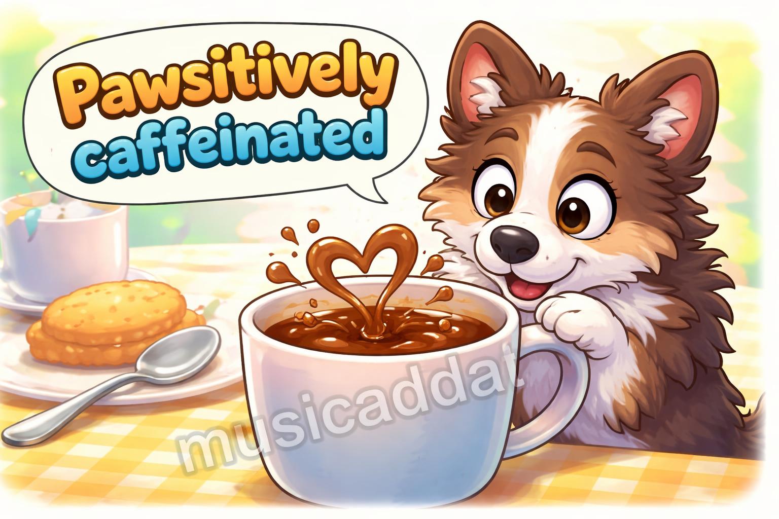 Dog pun mug cute reaction