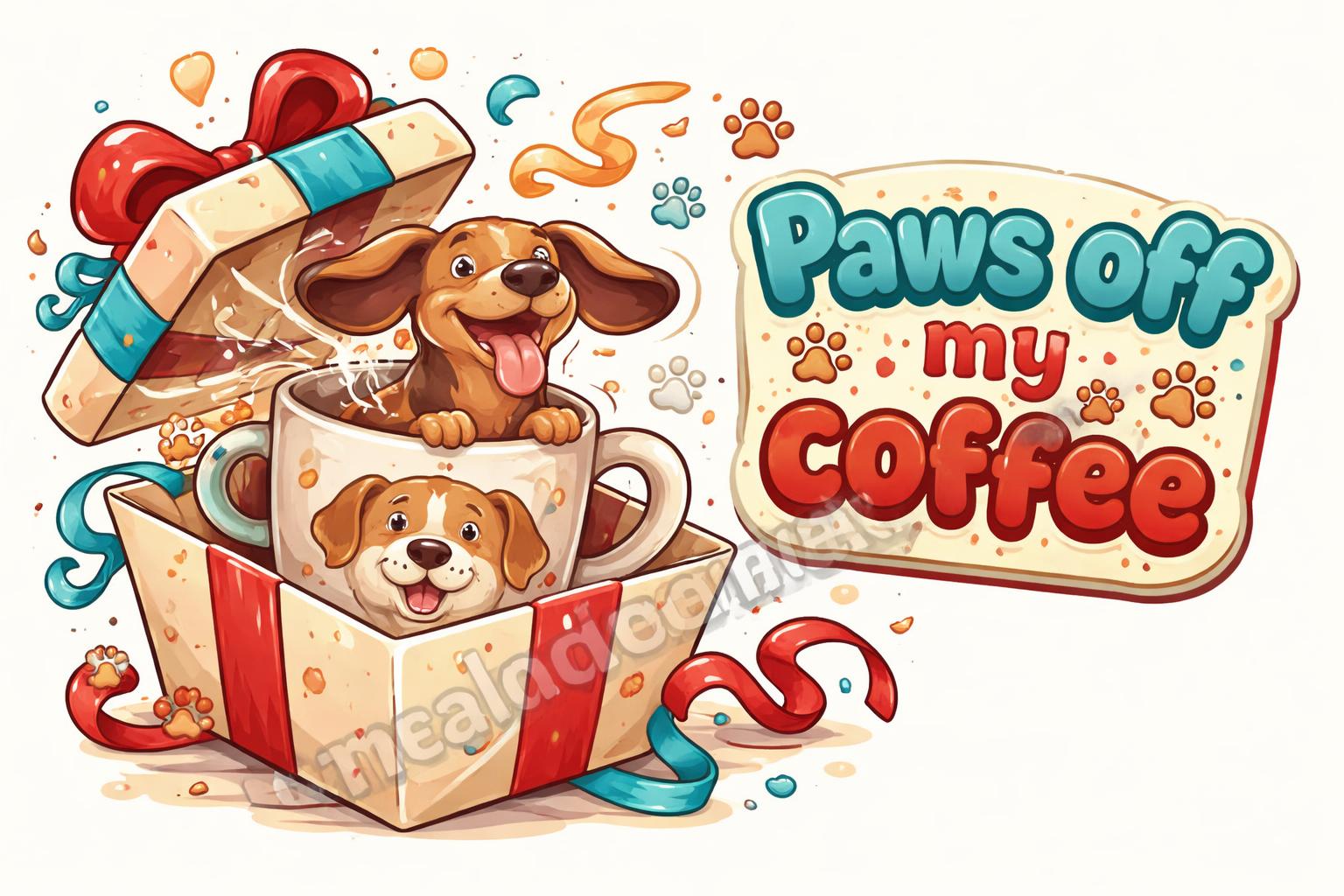 Dog pun mug gift ideas cartoon