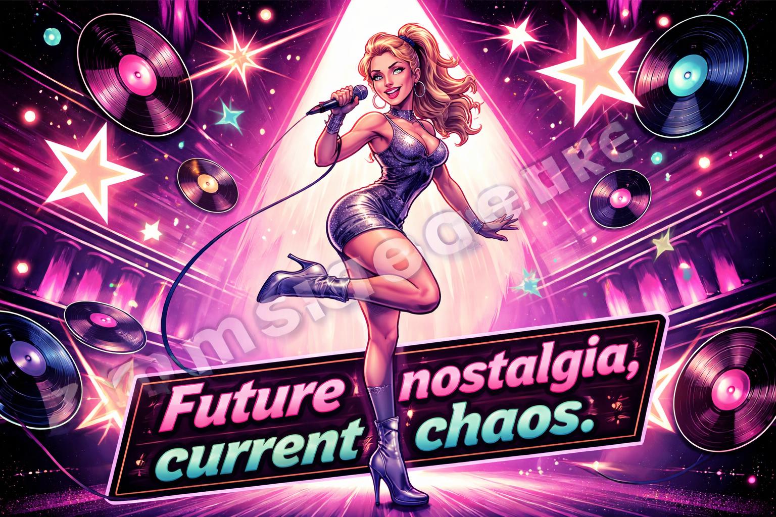 Dua lipa future nostalgia pun poster