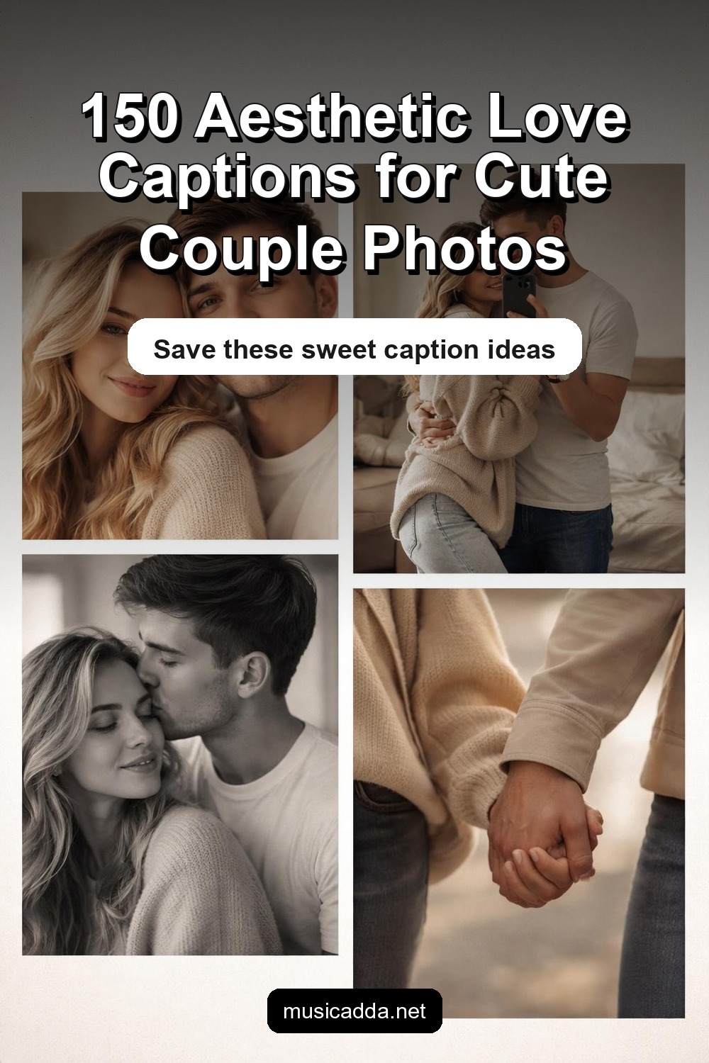 Pinterest image for 150 Aesthetic Love Captions With Emojis for Your Cutest Couple Photos