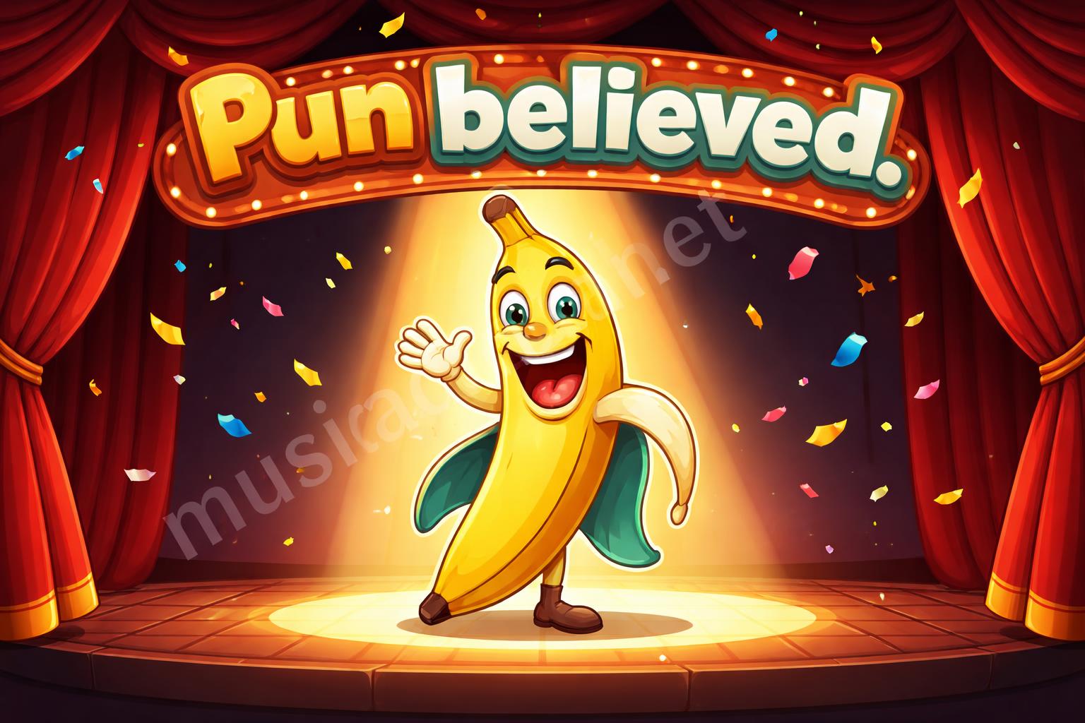 Pun believed finale cartoon poster